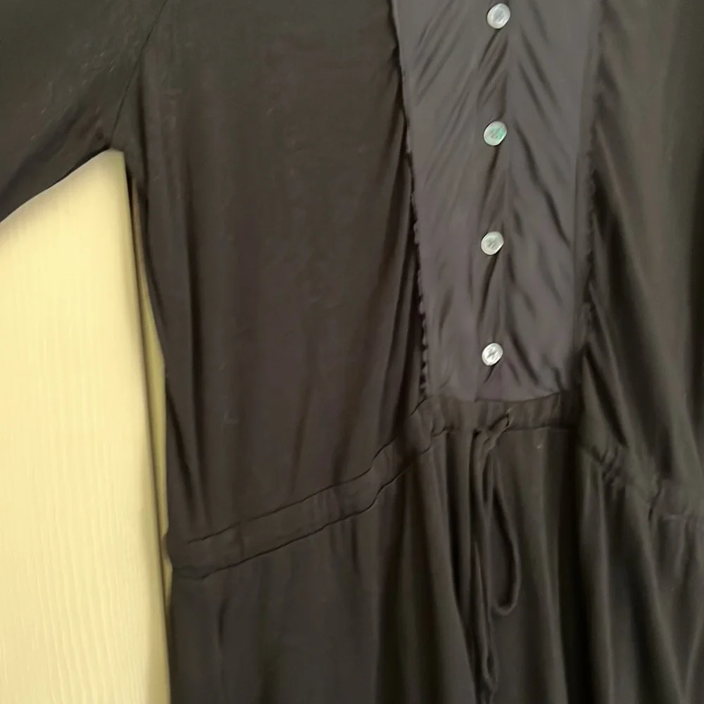 J. Crew Black Tuxedo Jersey Dress Size S Small